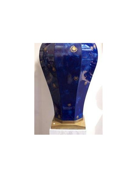 1001-Porcelain vase with cut sides by Sèvres
