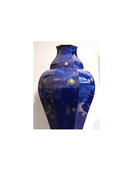 1002-Porcelain vase with cut sides by Sèvres