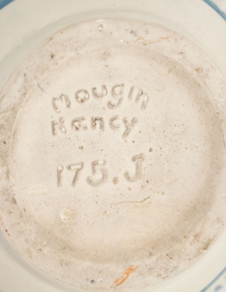 1054-Vase boule en grès émaillé par Mougin Frères