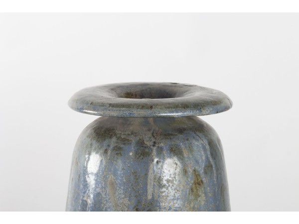 Bouffioulx stoneware vase by Edgard Aubry