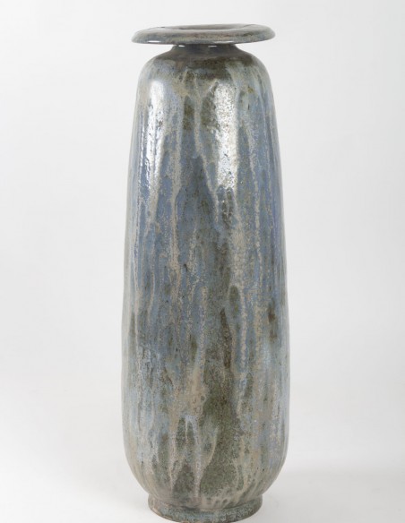1065-Bouffioulx stoneware vase by Edgard Aubry