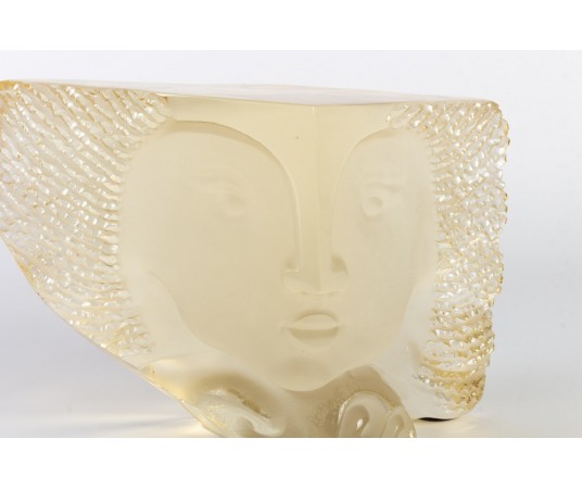 Sculpture en verre de baccarat