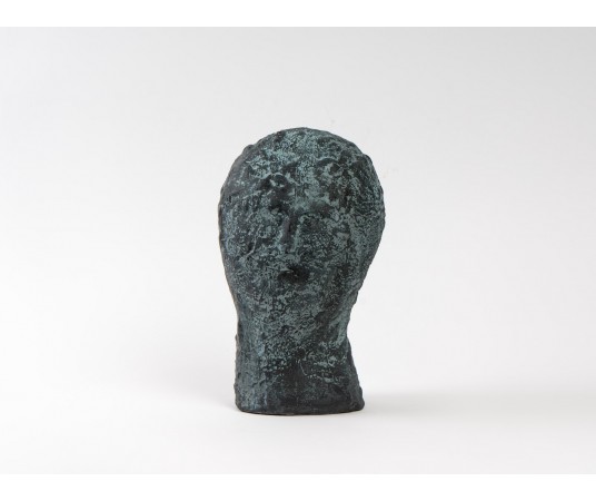 Reminiscence raku sculpture by Gisèle Buthod