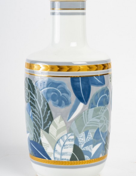 1438-Sèvres porcelain vase, art deco