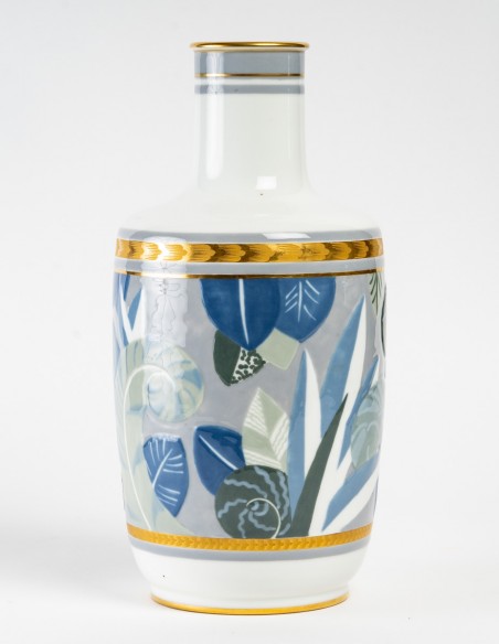 1442-Sèvres porcelain vase, art deco