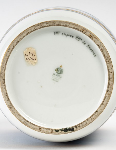 1444-Sèvres porcelain vase, art deco