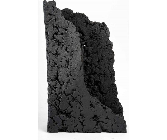 Sculpture en Grès Noir "MUR" signée Marc Uzan