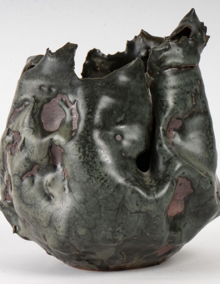 1566-Sandstone bowl by Marc-Uzan