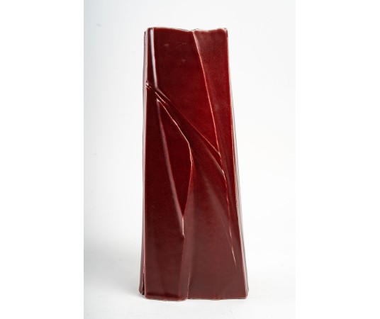 Sculpture en grès rouge par...