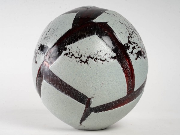 Sandstone sphere n ° 28 by Marc Uzan
