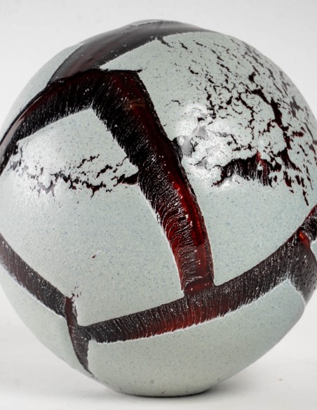 1603-Sandstone sphere n ° 28 by Marc Uzan