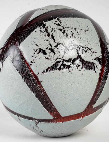 1604-Sandstone sphere n ° 28 by Marc Uzan