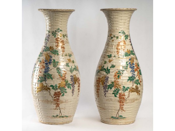 Paire de vase en céramique du Japon