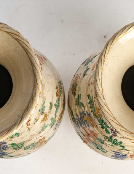 1678-Paire de vase en céramique du Japon
