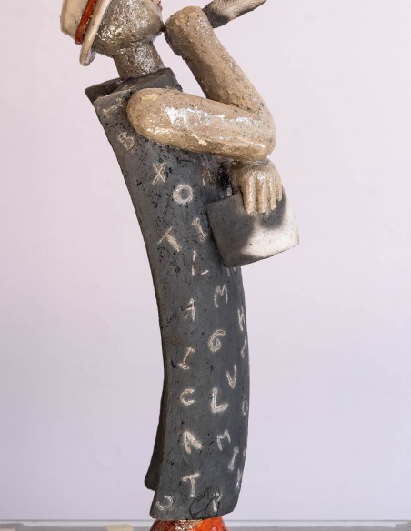 1698-Raku sculpture by CLEM - the poet