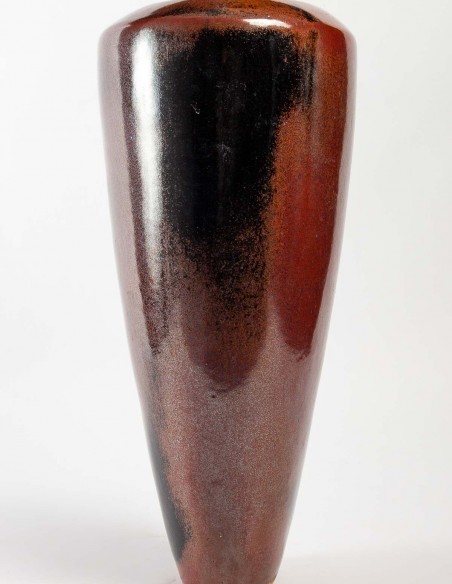 1735-Vase ovale par Annie Fourmanoir