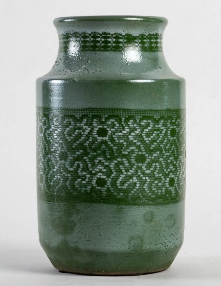 1849-Ceramic vase by Jean Besnard (1889 - 1958 )