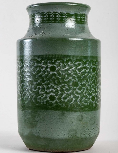 1850-Ceramic vase by Jean Besnard (1889 - 1958 )