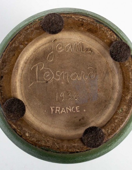 1851-Vase en céramique de Jean Besnard (1889 - 1958 )