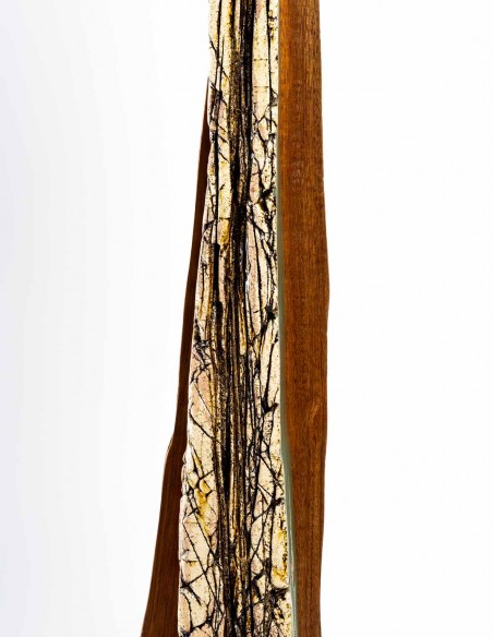 1899-Totem en grés et bois par Salvatore Parisi - exposition en cours