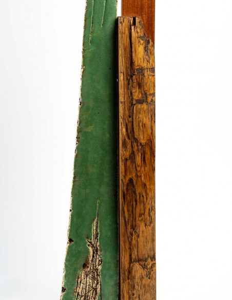 1900-Totem en grés et bois par Salvatore Parisi - exposition en cours