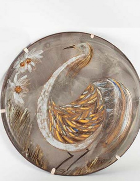 194-Large 20th century ceramic dish by Alexandre Kostanda