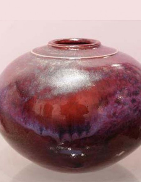 196-Pansu Ceramic Vase by EDOUARD CHAPALLAZ