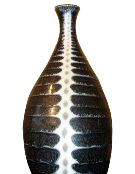 2054-Enamelled Sèvres porcelain vase year 60