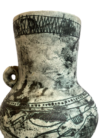 2062-Vase à anse par Jacques Blin