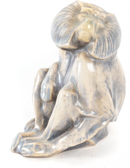 2087-Baboon by Georges Lucien Guyot (1885-1973) and Manufacture de Sèvres