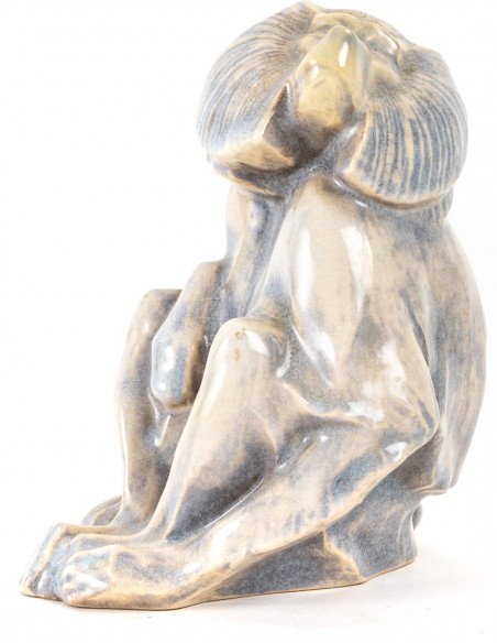 2088-Baboon by Georges Lucien Guyot (1885-1973) and Manufacture de Sèvres