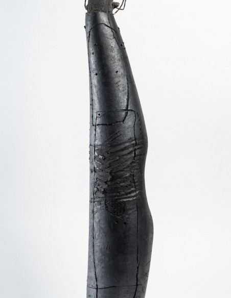 2136-Sculpture céramique "Cylindre personnage " par Daphné Corregan - céramique contemporaine