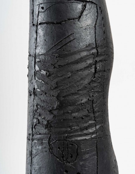 2137-Sculpture céramique "Cylindre personnage " par Daphné Corregan - céramique contemporaine