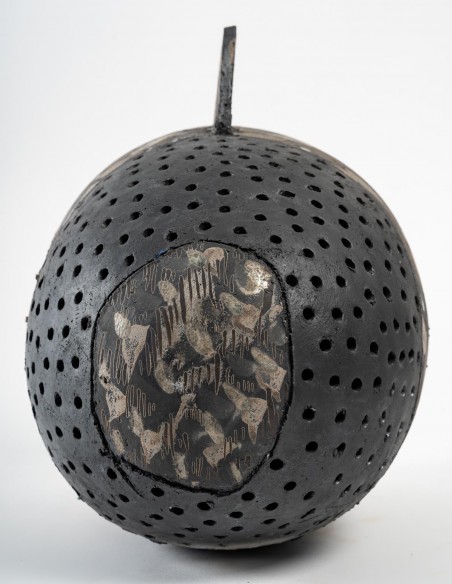2167-Sculpture céramique "crânes 1et 2" par Daphné Corregan - céramique contemporaine