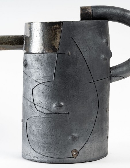 2209-Ceramic sculpture "revolving pitcher" by Daphné Corregan - current exhibition
