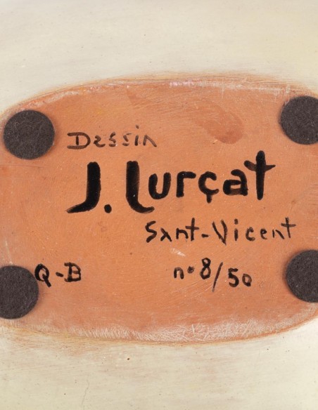 221-Grande coupe en céramique par Jean Lurçat