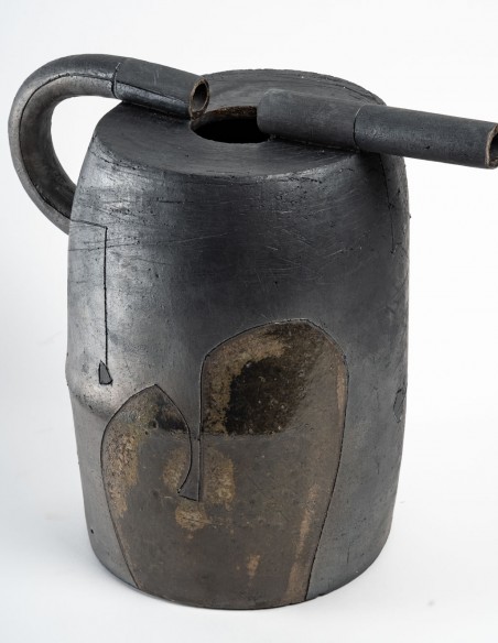 2221-Ceramic sculpture "GM revolver pitcher" by Daphné Corregan - current exhibition