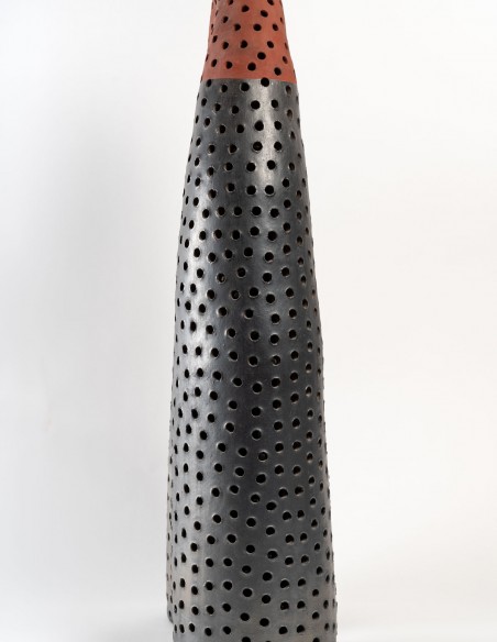 2244-Ceramic sculpture "twin towers" by Daphné Corregan - current exhibition
