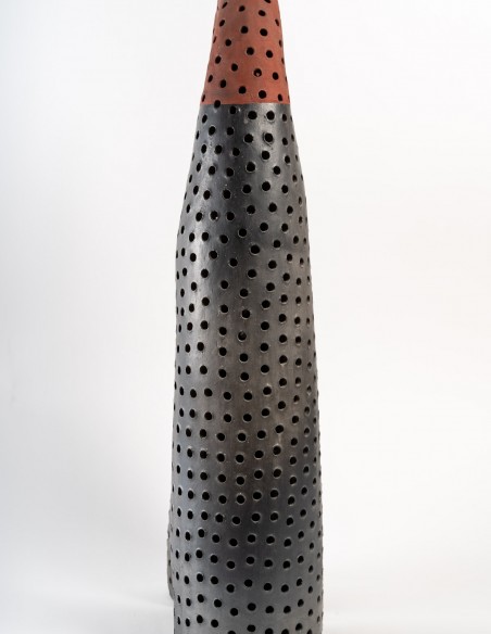 2248-Ceramic sculpture "twin towers" by Daphné Corregan - current exhibition
