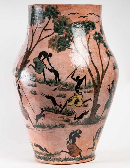 2298-Grand vase par Albert Massamba