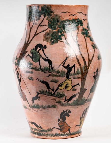 2299-Grand vase par Albert Massamba