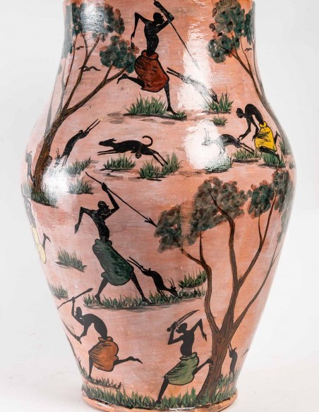 2305-Grand vase par Albert Massamba