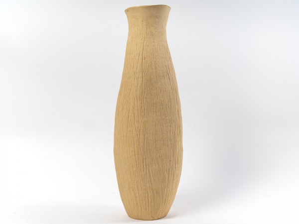 Vase ventru en céramique par Danielle Lescot - exposition en cours