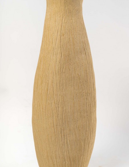 2342-Vase ventru en céramique par Danielle Lescot - exposition en cours