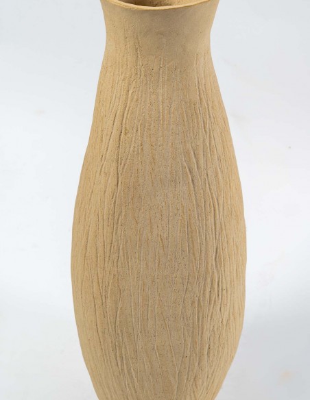 2343-Vase ventru en céramique par Danielle Lescot - exposition en cours