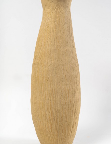 2345-Vase ventru en céramique par Danielle Lescot - exposition en cours