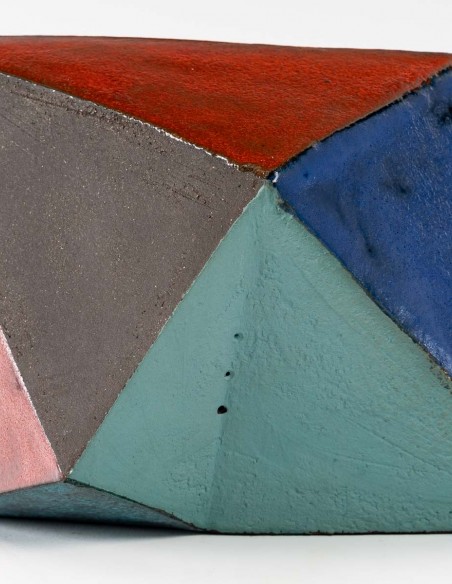 2418-Brisant en faïence multicolore par Danielle Lescot - céramique contemporaine