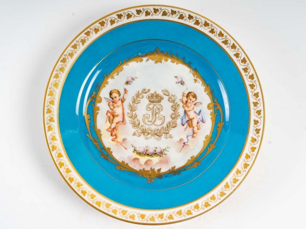 Sèvres plate Louis Philippe period - Galeriepaolalumbroso