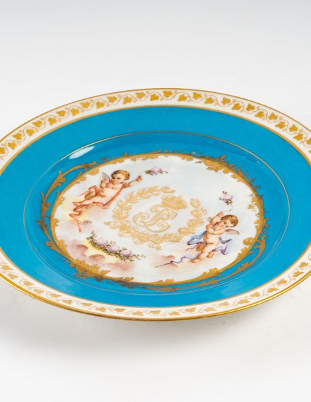 2438-Sèvres plate Louis Philippe period - Galeriepaolalumbroso