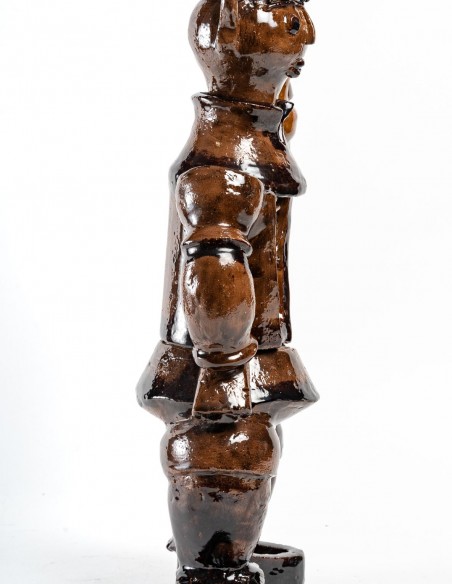 2486-Grand potier en céramique par Nicole Giroud - exposition en cours
